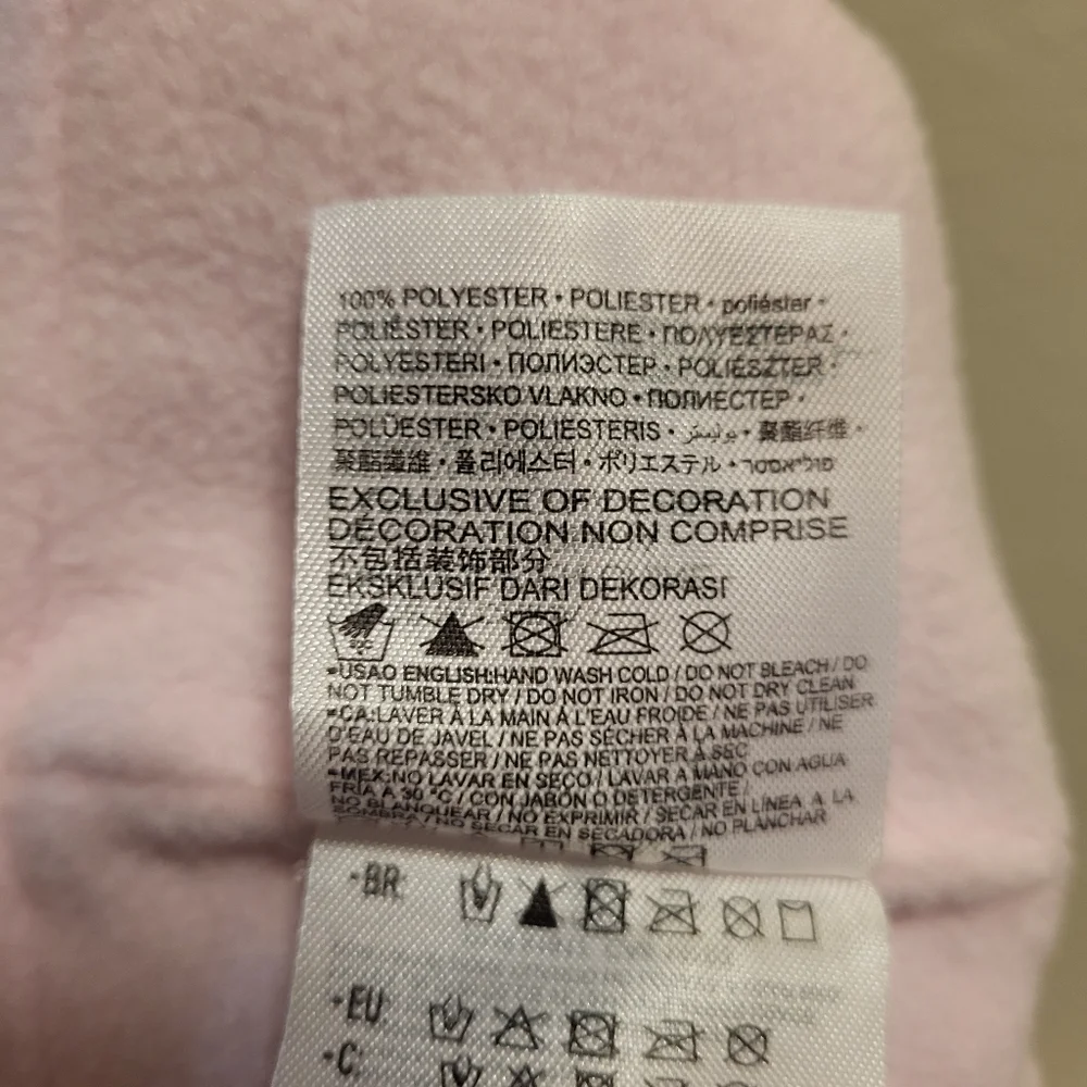 NWT Nike Infant Pink Polka Dot Fleece Hat and Pink Mittens